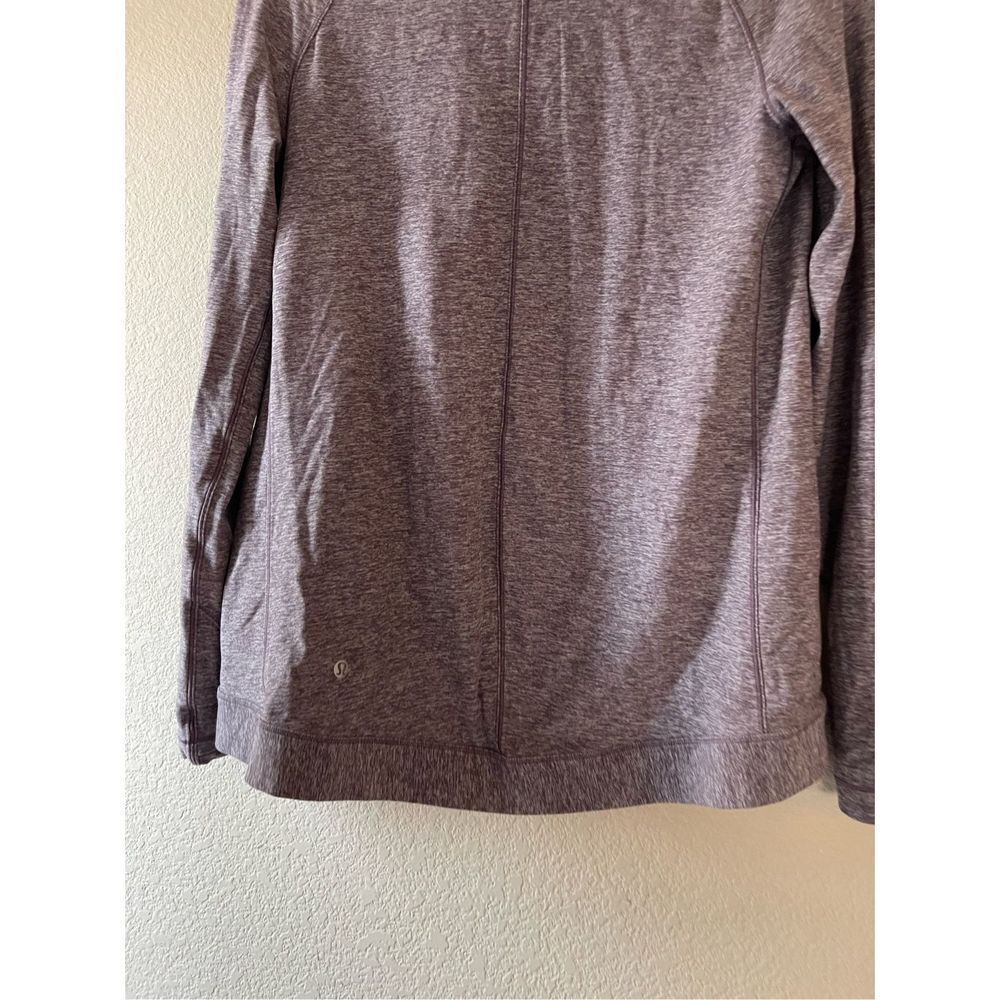 Lululemon Rulu Rally Wrap LS Size 4 Heathered Graphite Puple - Picture 3 of 6